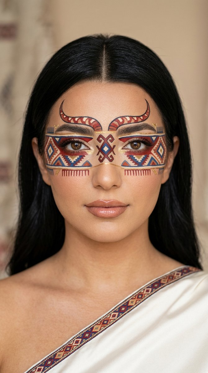 产品营销 - 安纳托利亚基里姆 (Anatolian Kilim) 图案美妆艺术 效果图