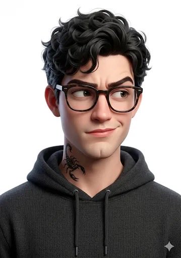 皮克斯风3D潮酷少男少女肖像 效果图