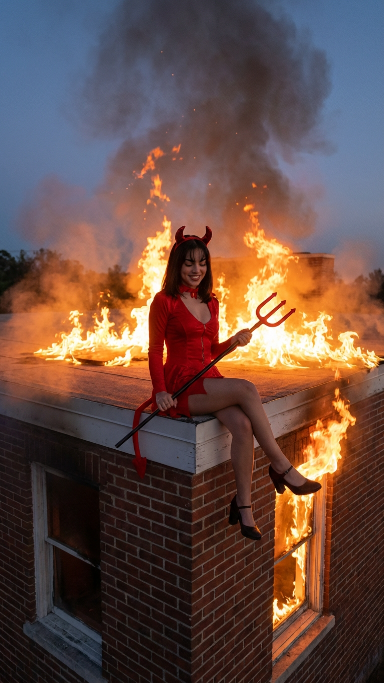 烈火边缘的宁静恶魔女 效果图