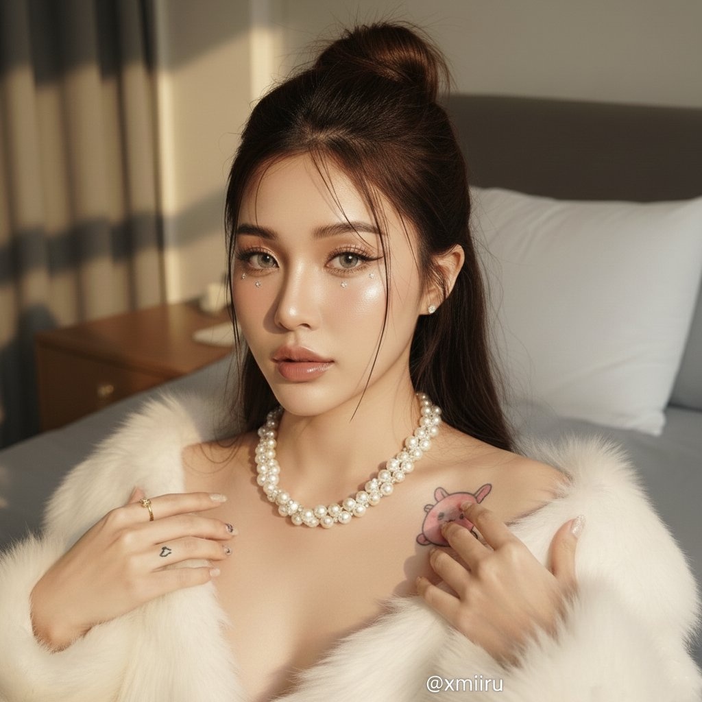 晨曦金光雕琢的白皙美人 效果图
