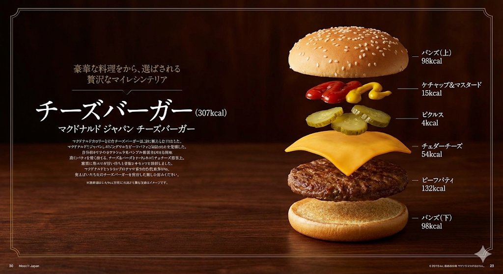 顶级美食杂志风日式汉堡解构图 效果图