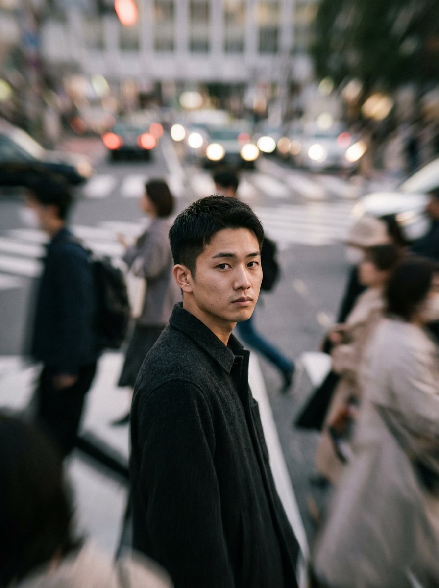 喧嚣人群中的静谧孤影 效果图