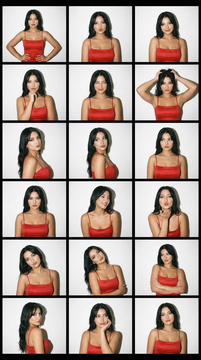 千禧红缎吊带少女复古胶片底片 效果图