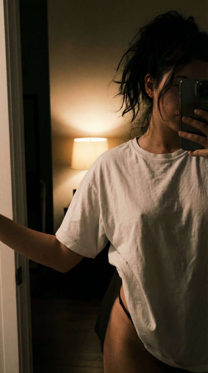 暖光卧室里的慵懒少女 效果图