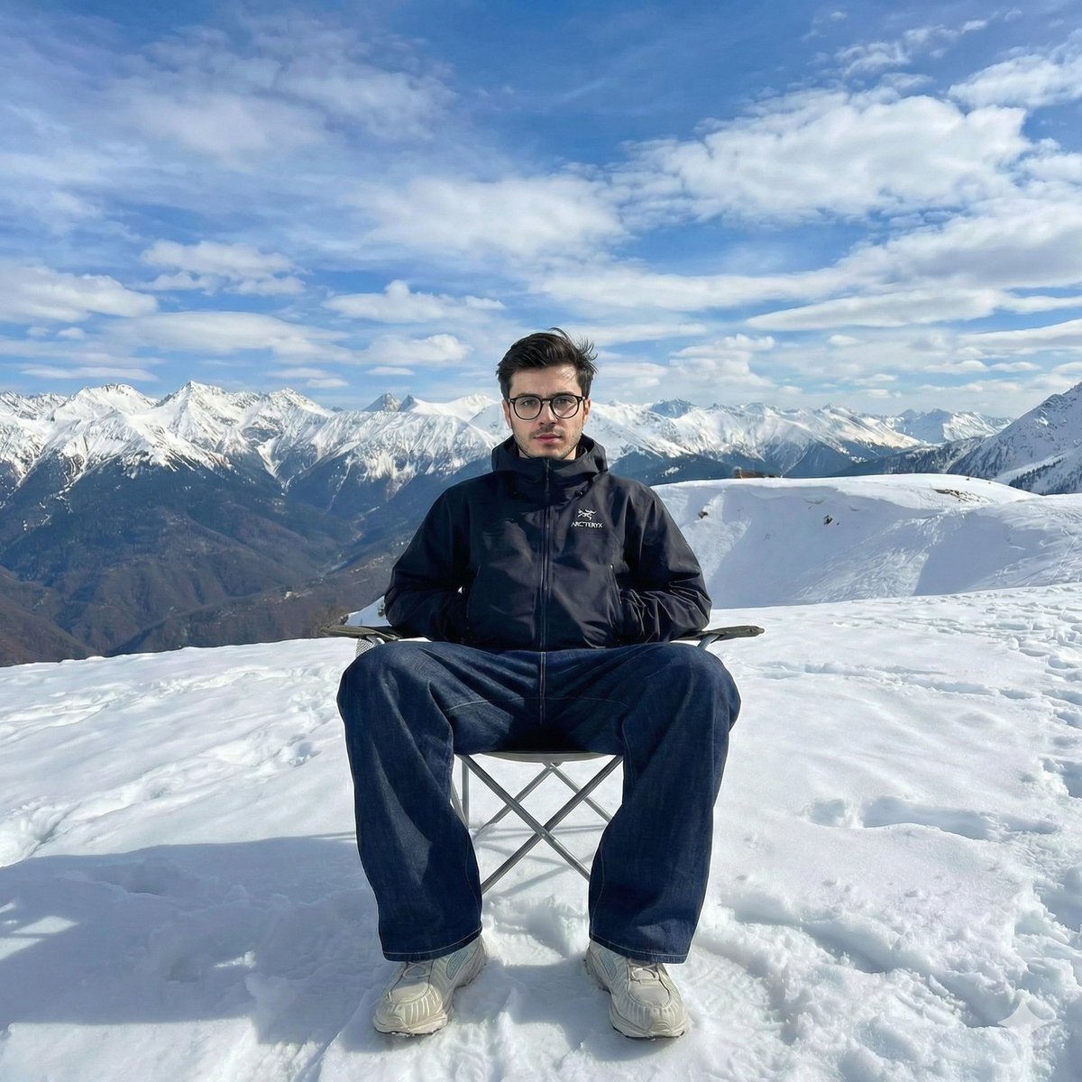 惊天雪浪中巨型黑皮卡擦背急停 效果图