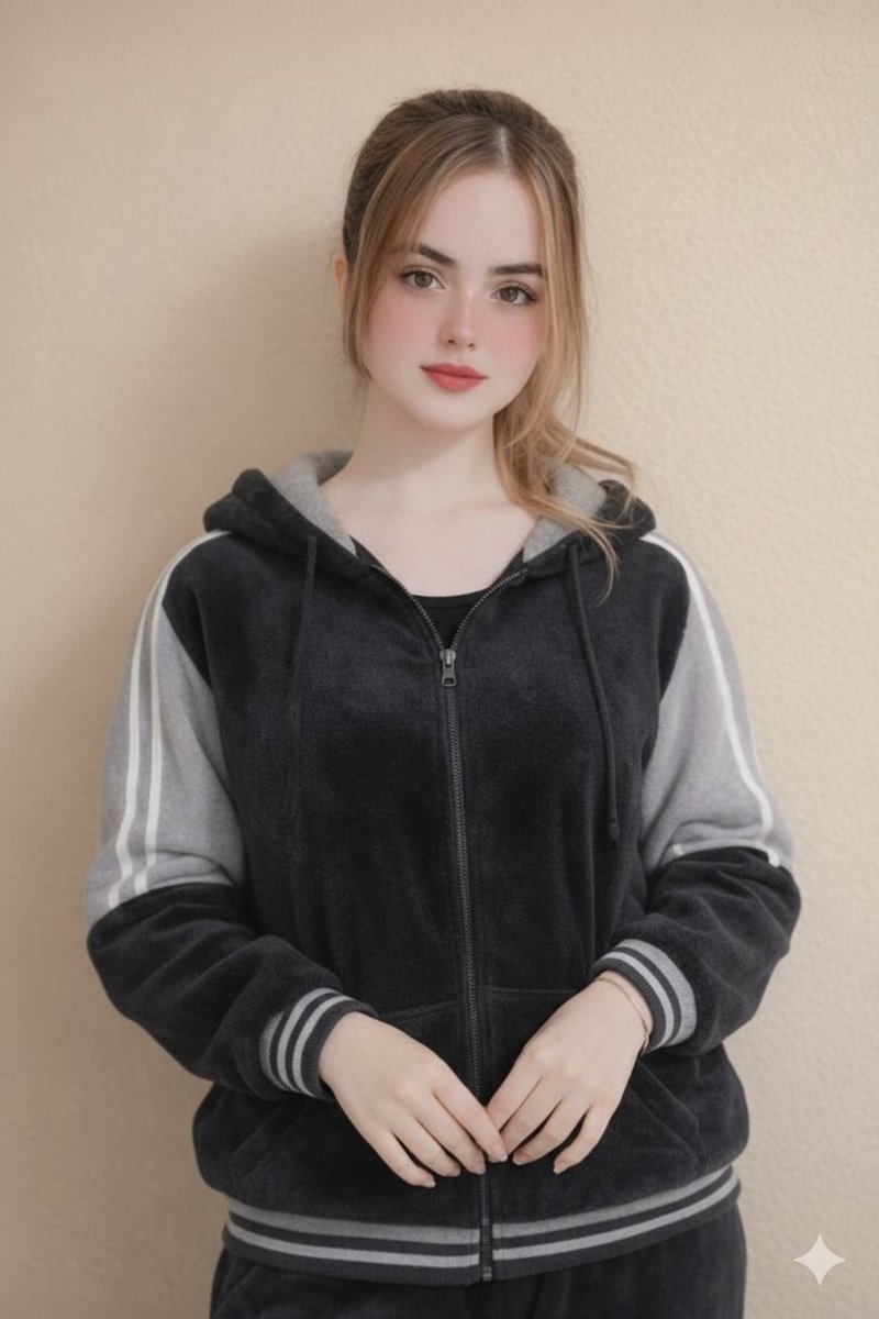 丝绒运动服下的纯真少女肖像 效果图