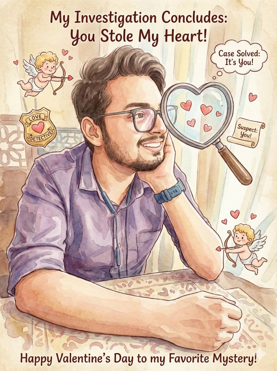 你的专属梦幻水彩情人节贺卡 效果图