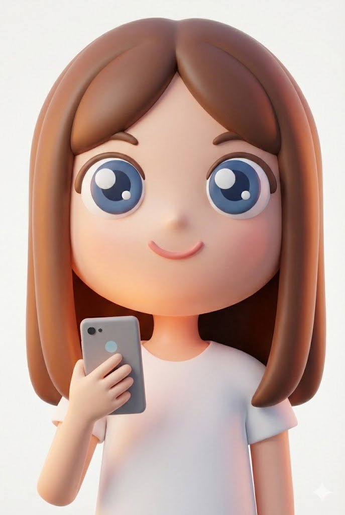 极简几何拼贴的萌系精灵 效果图