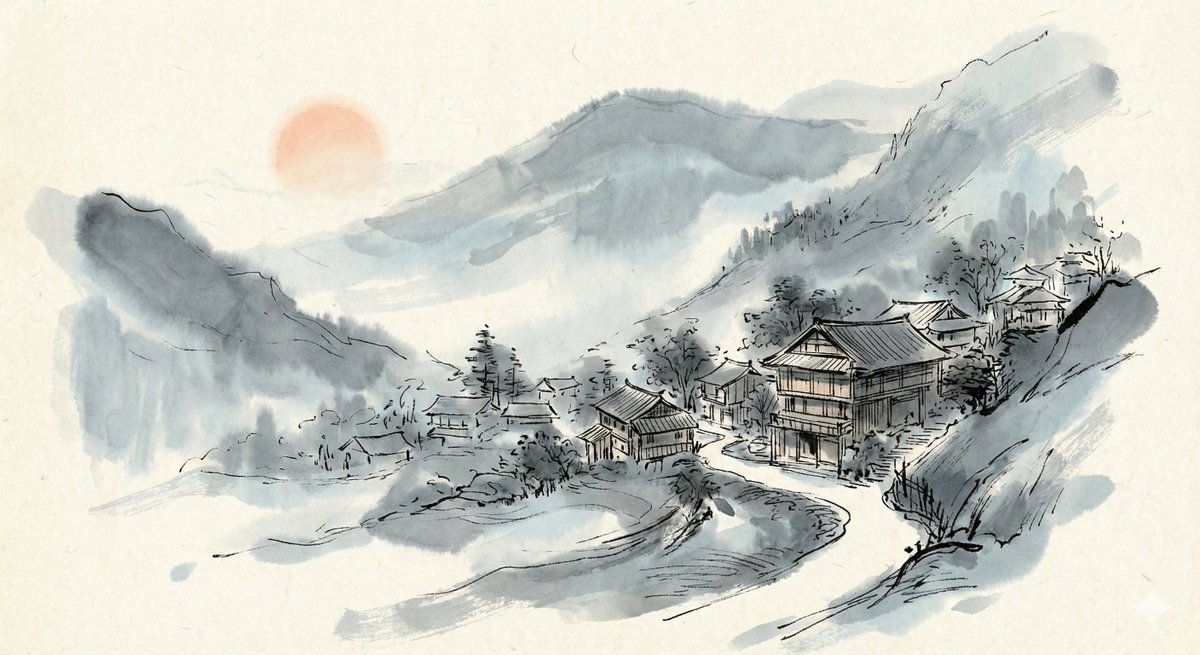写意雄鹤：现代水墨的灵动之姿 效果图