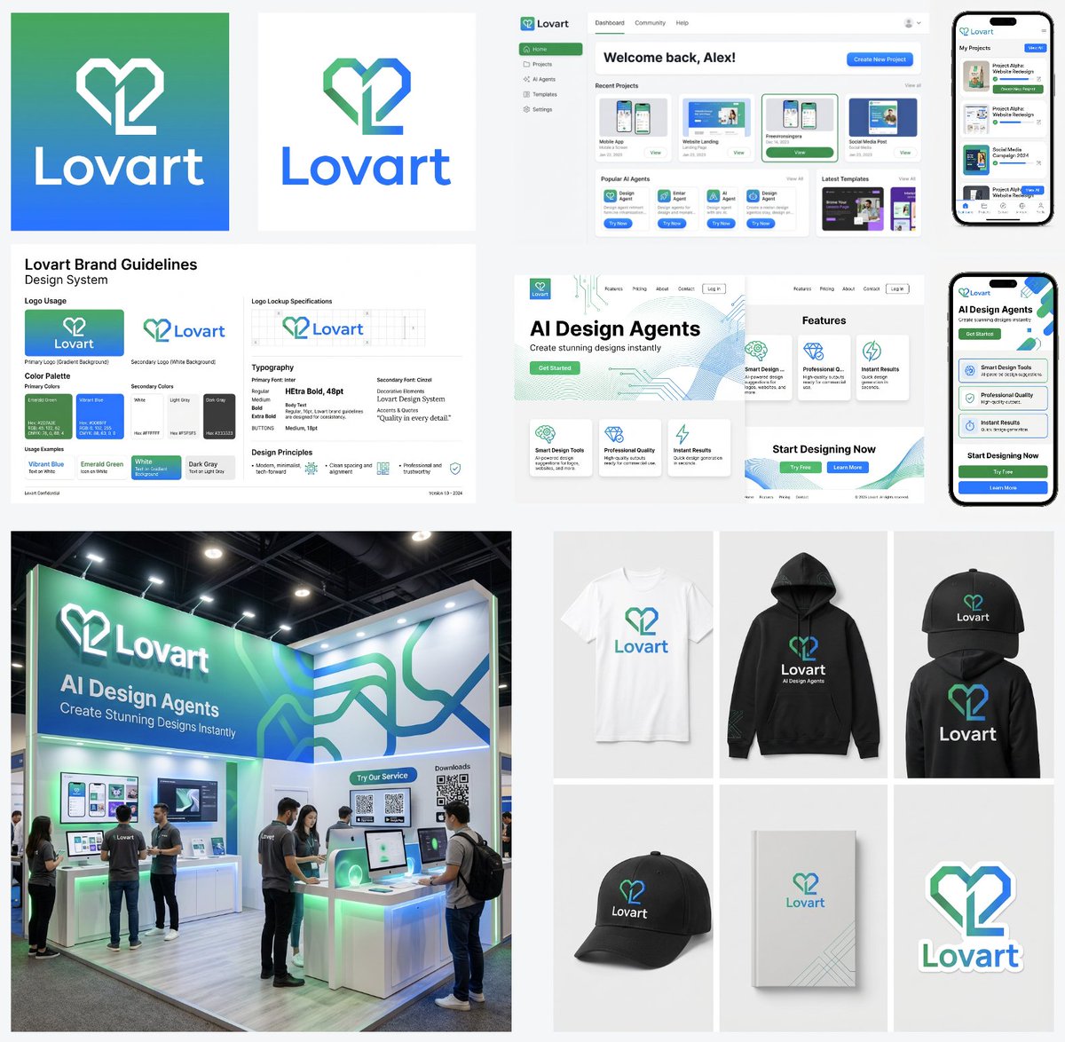 Lovart品牌全案视觉设计 效果图