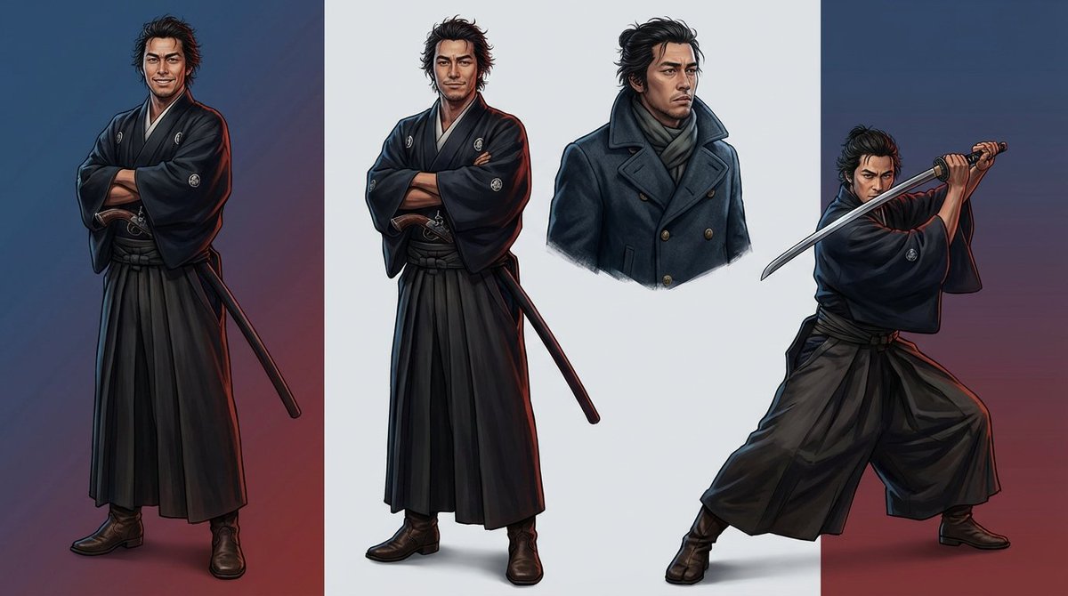 幕末武士特工团绝密档案插画 效果图
