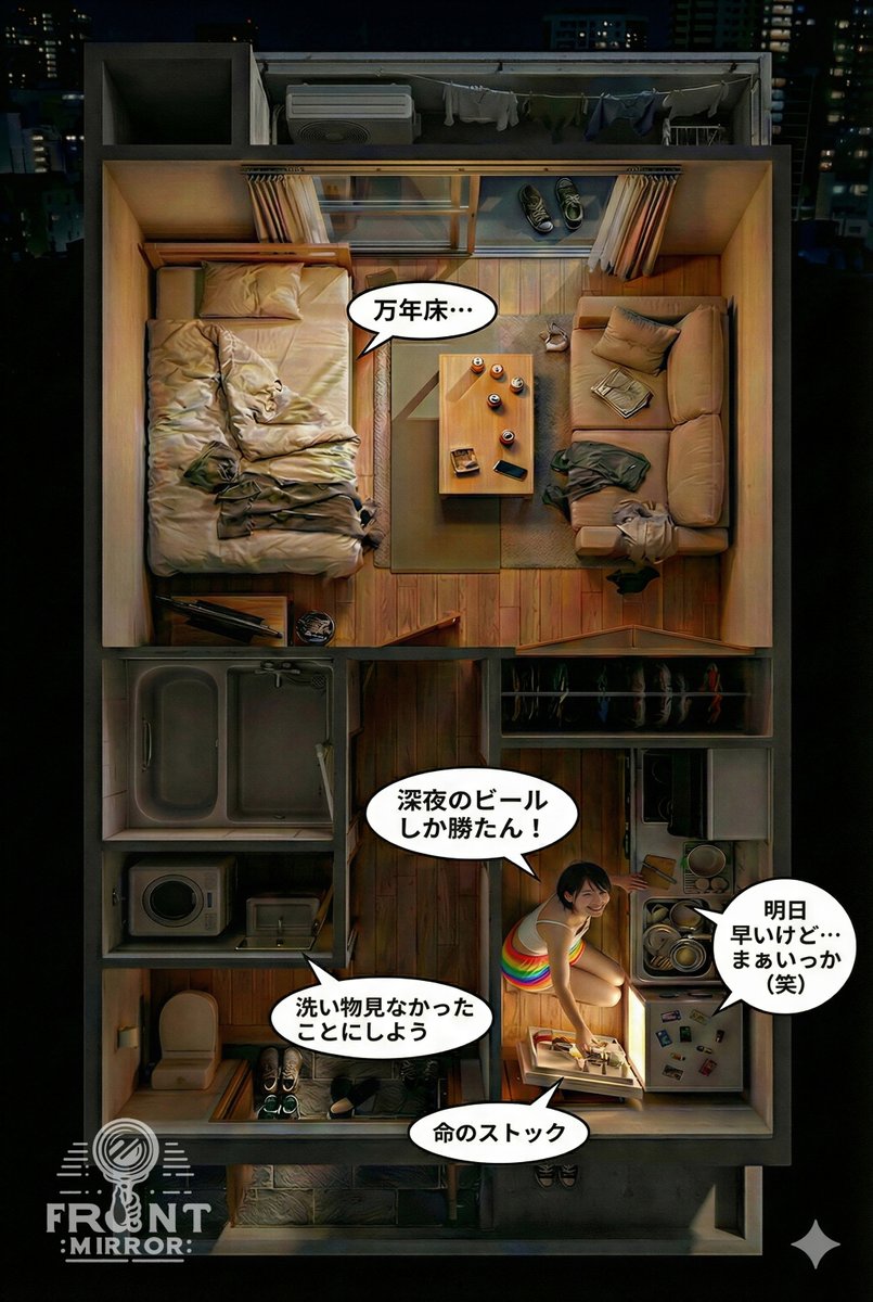 周六清晨六点的神秘俯视 效果图