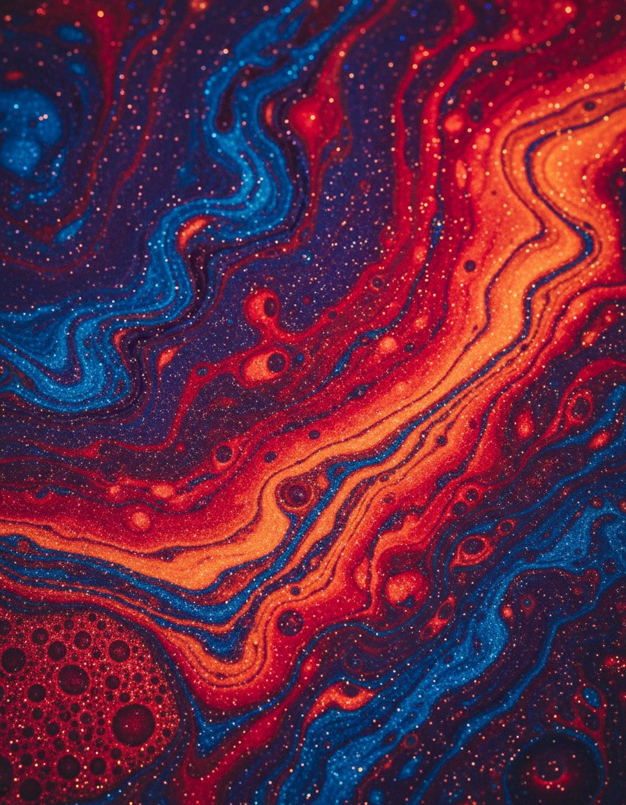 虹彩幻境中的流光溢彩微距 效果图