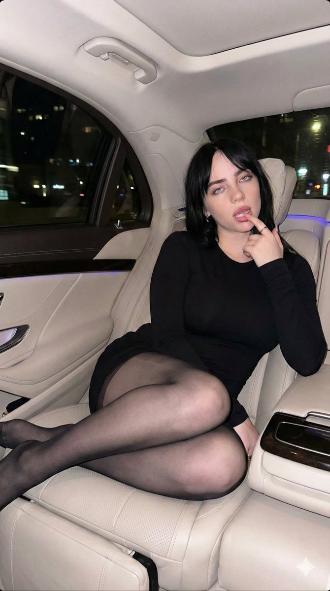 豪车后座的红发魅惑女郎 效果图