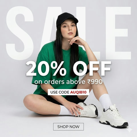 一幅简洁现代的时尚促销广告 效果图