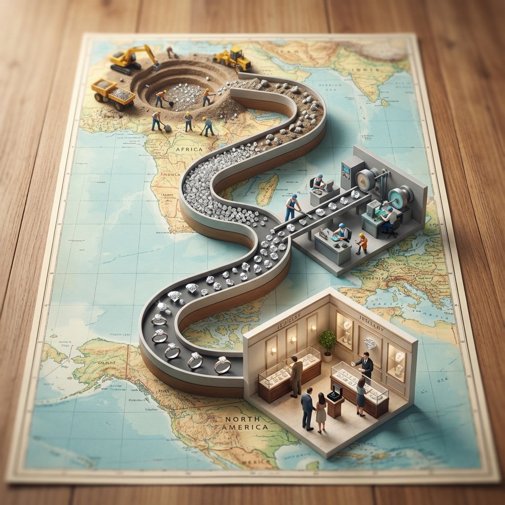 创意微缩摄影：世界地图上的商品奇幻漂流 效果图