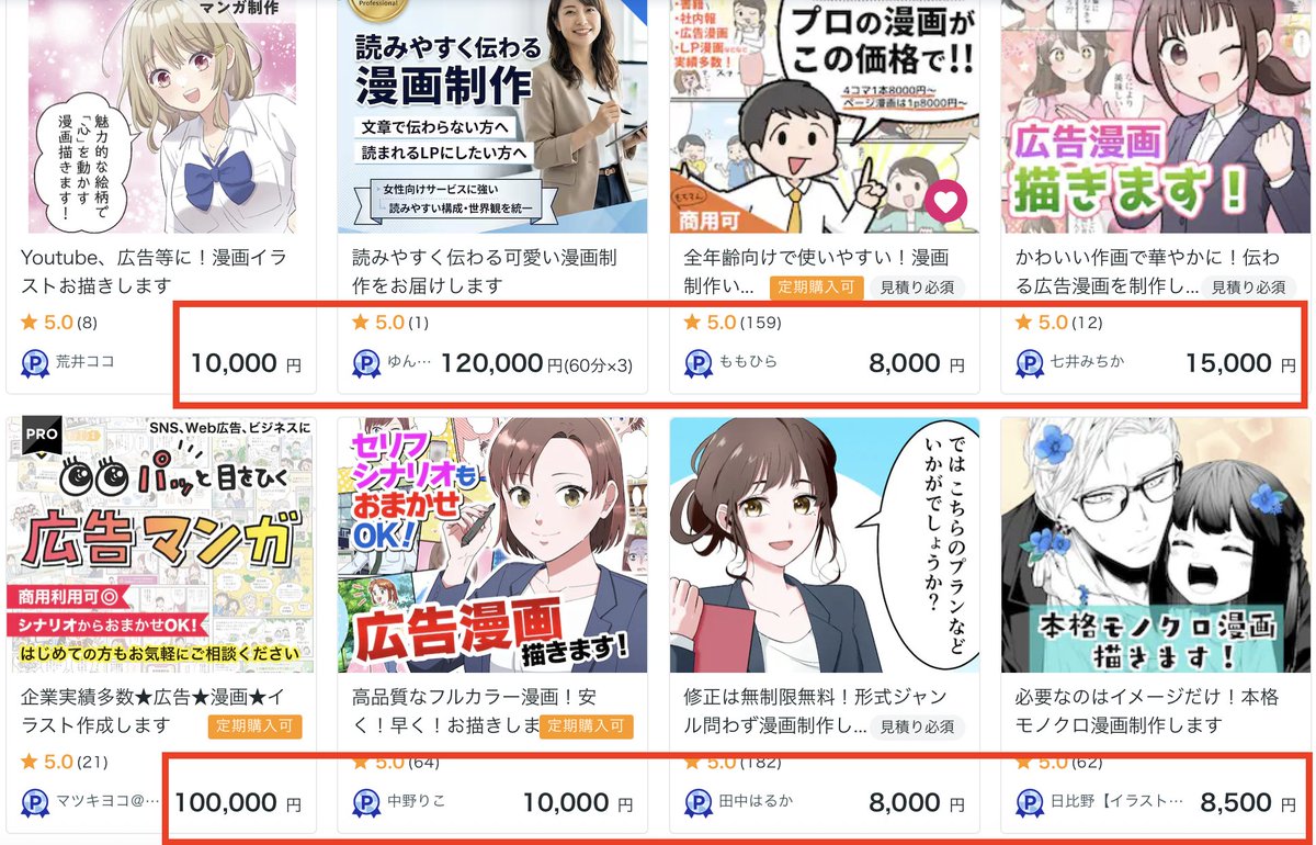 鲜艳波普艺术风格的可爱四格漫画 效果图