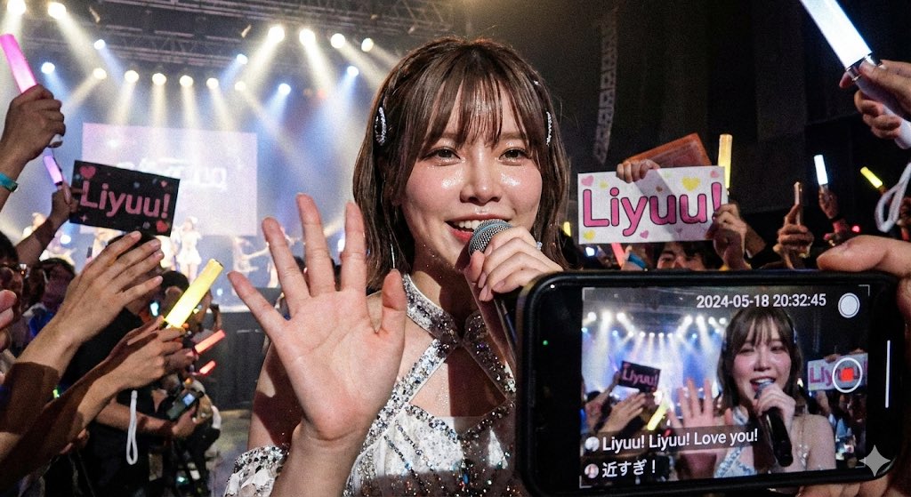 Liyuu现场演唱会超清饭拍视角热情特写 效果图