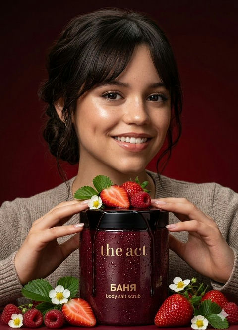 珍娜奥尔特娃演绎奢华浆果磨砂 效果图