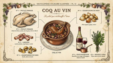 复古植物学风格的精致手绘美食分解图 效果图