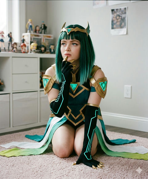 宅室内的硬核科幻风Cosplay少女 效果图