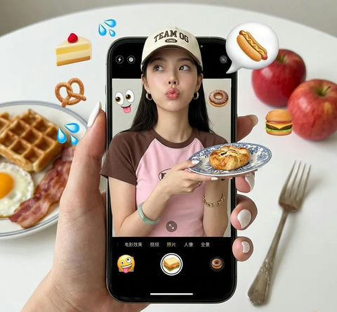 手机里的美食幻境 效果图