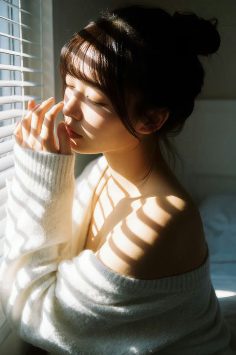 百叶光影少女写真 效果图