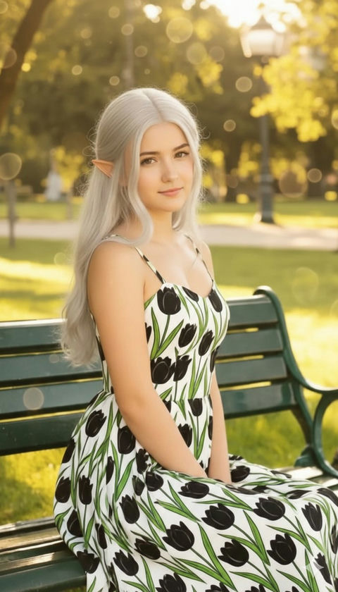黄金光影精灵少女 效果图