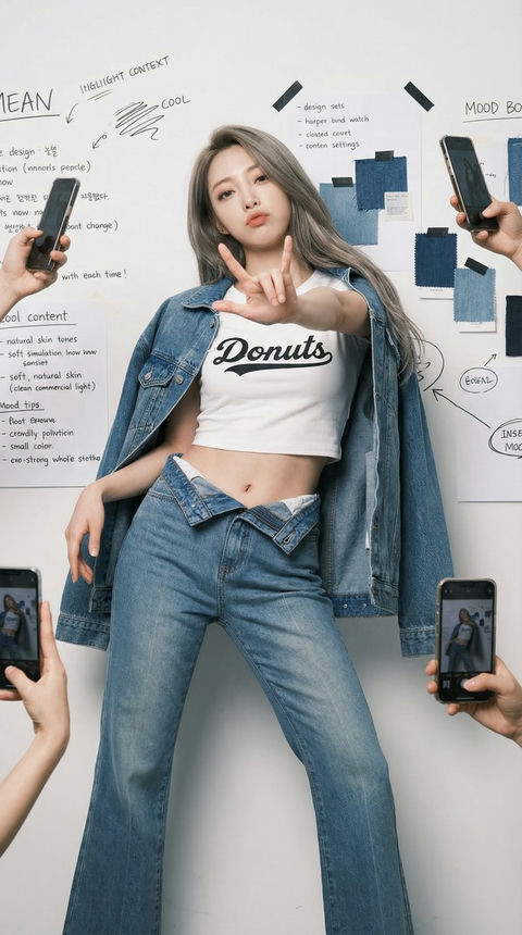 街头酷飒女孩时尚大片 效果图