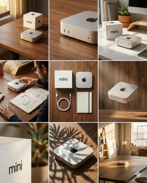 Mac mini 3×3品牌设计视觉故事板-简洁版 效果图