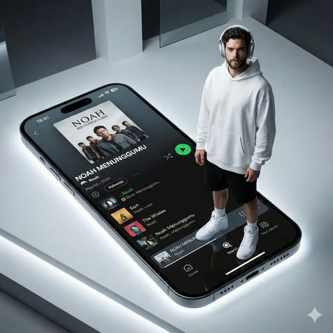 巨屏iPhone上的时尚大片 效果图