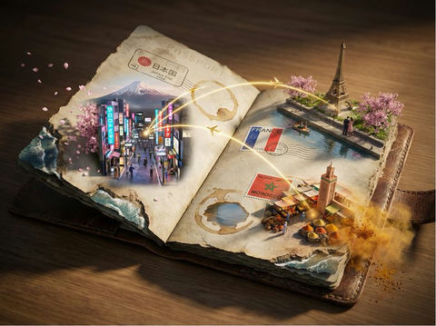 护照幻境冒险地图 效果图