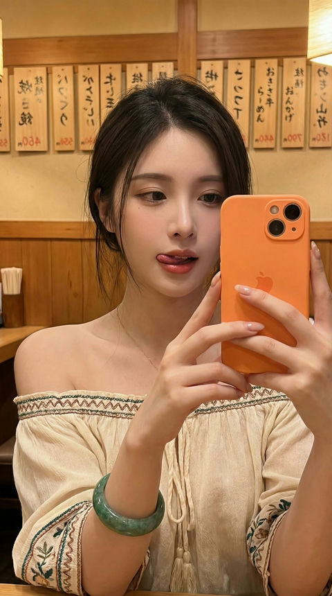 霓虹酒馆少女自拍 效果图