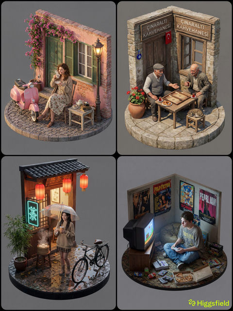 超逼真3D等距视图 效果图