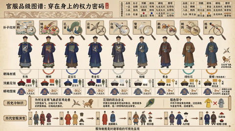 中国古代官服品级图谱 效果图
