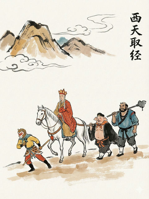 新中式水墨绘本 效果图