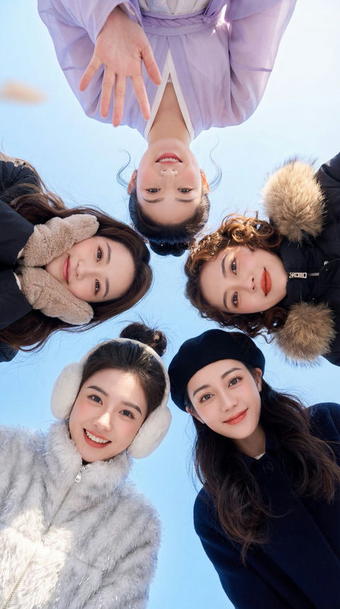 冬日晴空下的闺蜜团 效果图