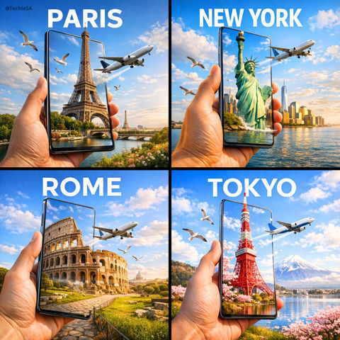 一则超写实的旅行广告 效果图