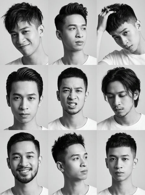 帅气的9宫格海马体写真 效果图