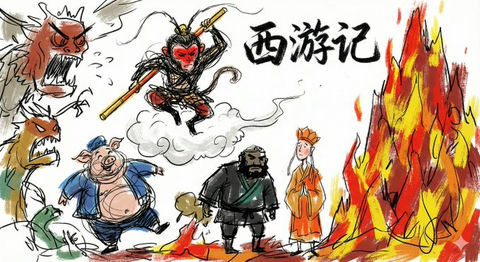 涂鸦线条干刷色块 效果图
