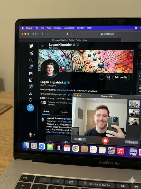 MacBook Pro打开了X应用的照片 效果图