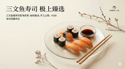 高角度商业美食摄影照片 效果图