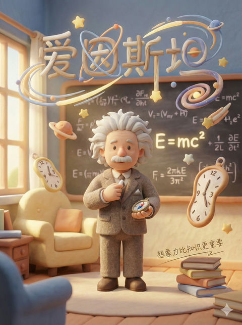 治愈系童话感黏土海报 效果图