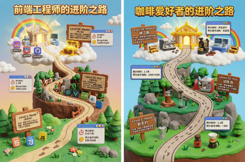 一张3D游戏关卡地图海报 效果图