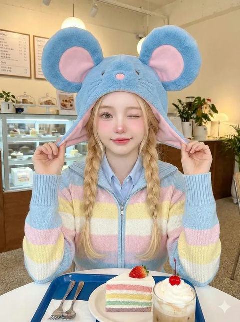 一张高质量的可爱少女肖像照 效果图