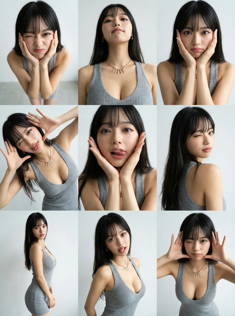 生成3×3照片网格照片 效果图