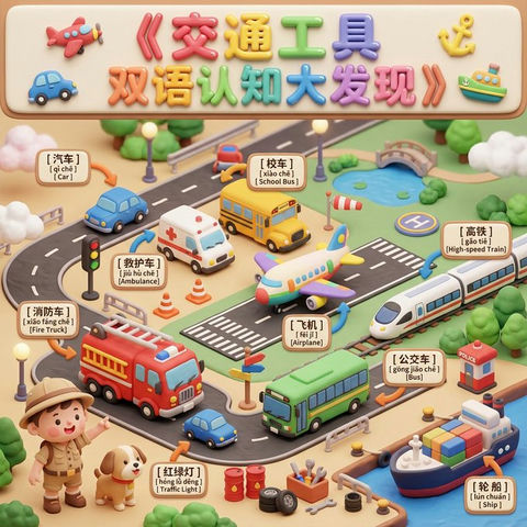 双语认知大发现-交通工具 效果图