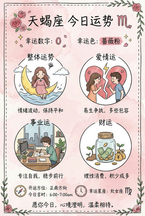 星座运势卡 效果图