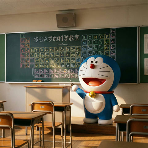哆啦A梦讲课 效果图