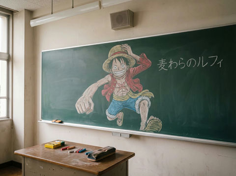 路飞教室艺术 效果图
